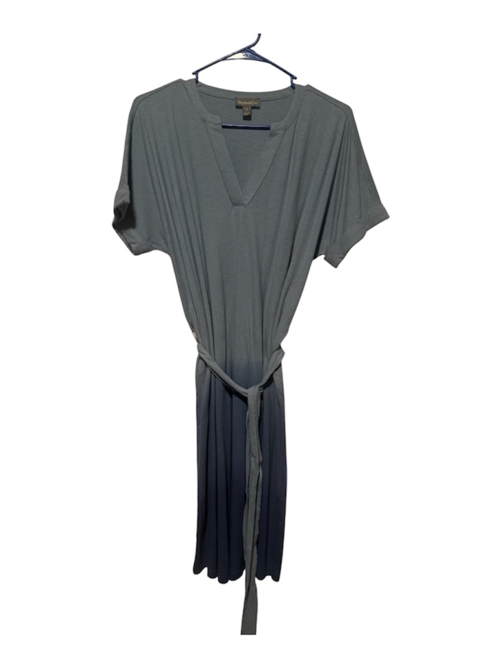 Blue Short Sleeve Tie-Front Dress 👗 NWT by Style & Company